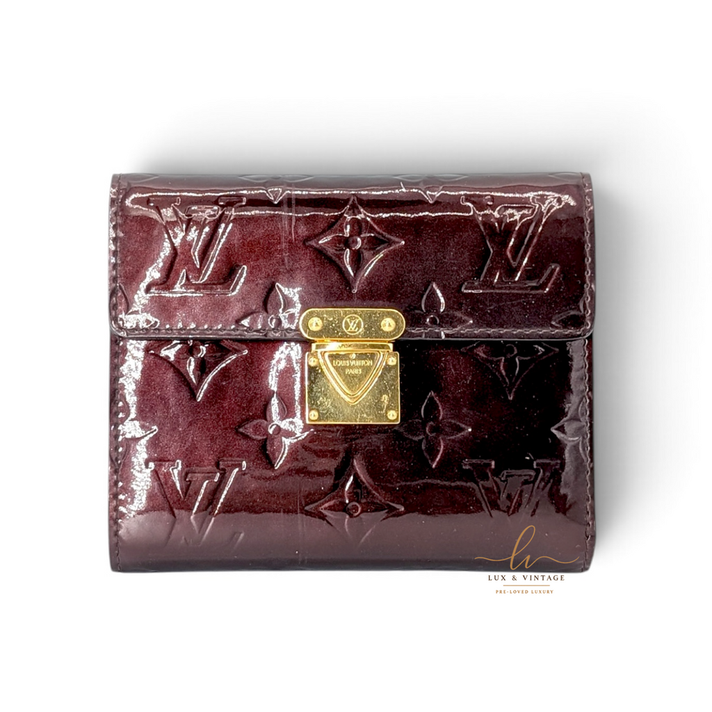 Louis Vuitton Koala Wallet Monogram Vernis Amarante Vintage