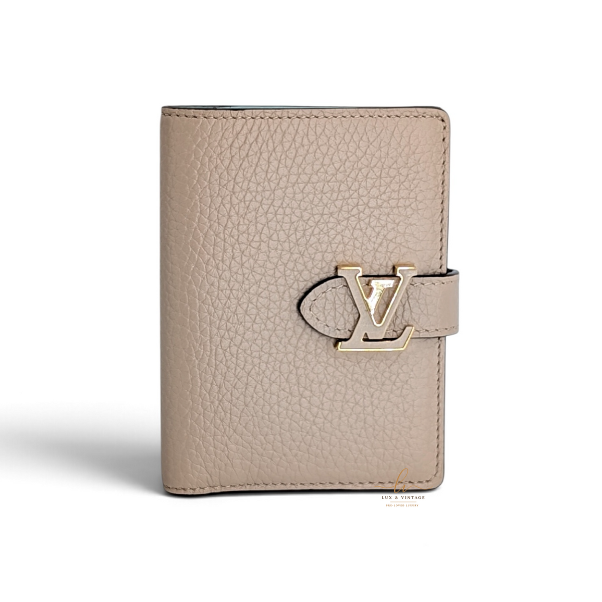 Louis Vuitton LV Vertical Compact Wallet Taurillon Leder