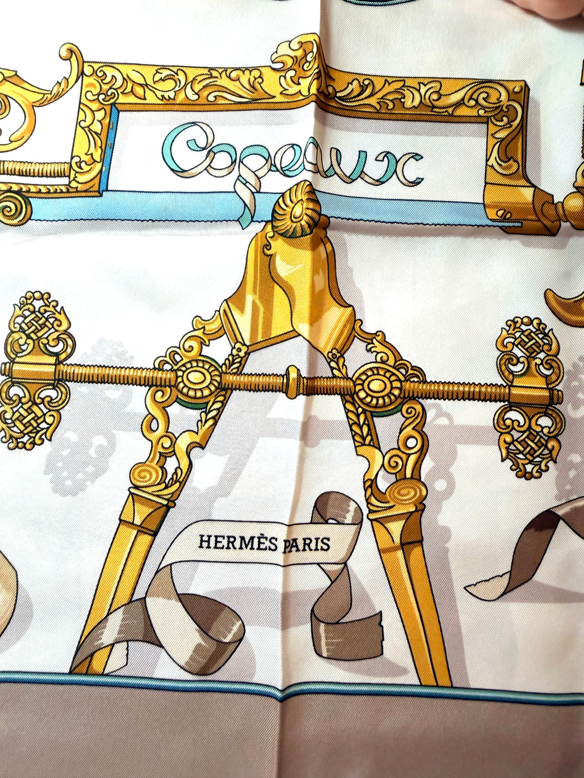 Hermès Carré 90 Copeaux Seidentuch Vintage