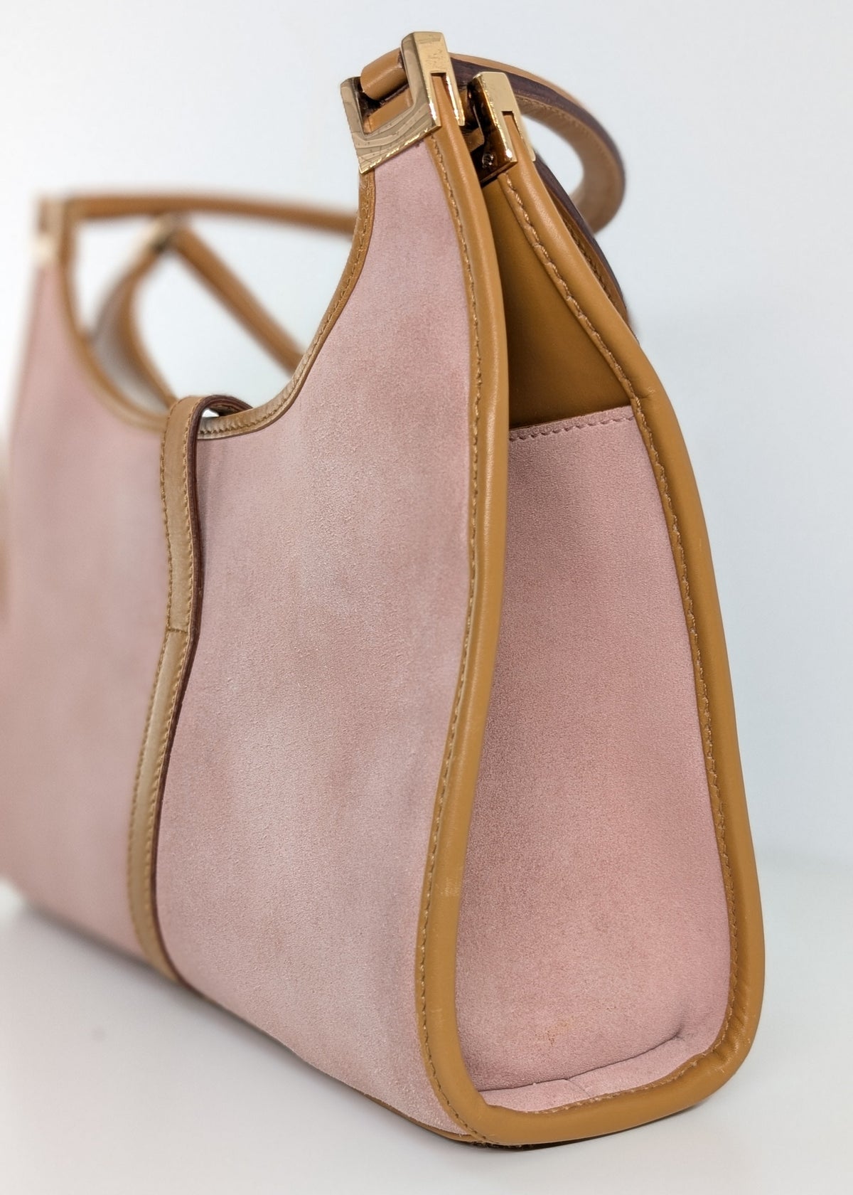 Gucci Jackie Vintage Handtasche aus rosa Wildleder