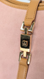 Gucci Jackie Vintage Handtasche aus rosa Wildleder