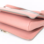 Chloé Faye Small Schultertasche aus rosa Leder und Wildleder