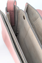 Chloé Faye Small Schultertasche aus rosa Leder und Wildleder