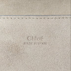 Chloé Faye Small Schultertasche aus rosa Leder und Wildleder