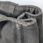 Prada Canapa Small Tote Bag aus anthrazitfarbenem Denim