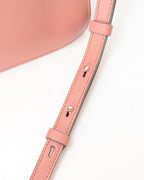 Chloé Faye Small Schultertasche aus rosa Leder und Wildleder
