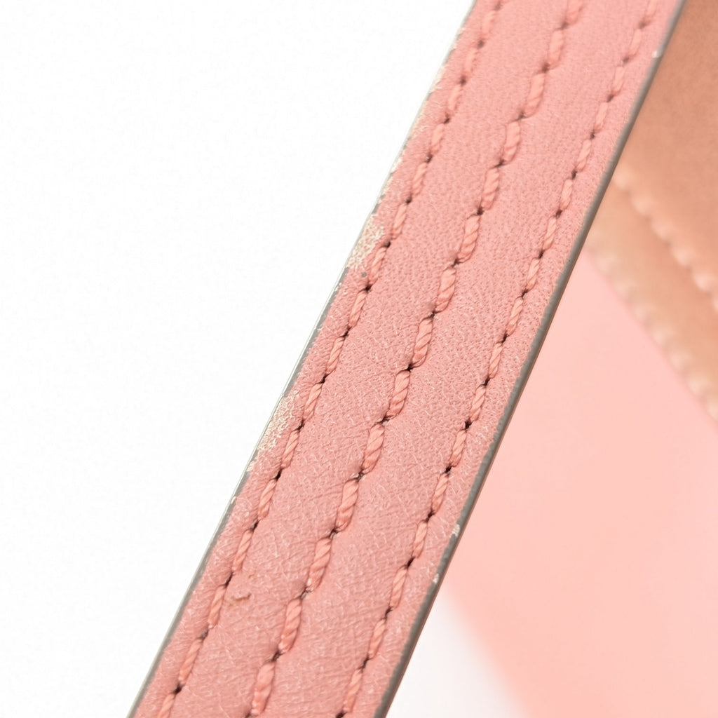 Chloé Faye Small Schultertasche aus rosa Leder und Wildleder