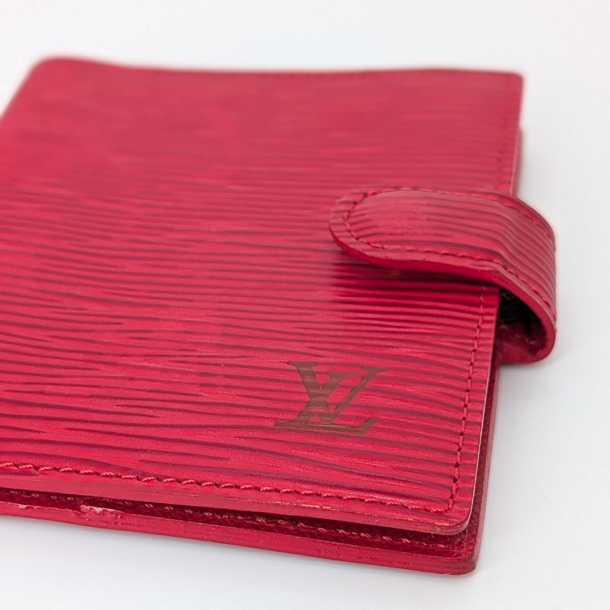 Louis Vuitton Mini Agenda Epi Leder Rot