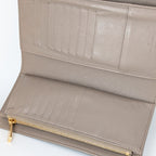 Louis Vuitton Amelia Wallet Mahina Leder Taupe