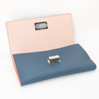 Fendi Selleria Continental Wallet Leder Blau neuwertig