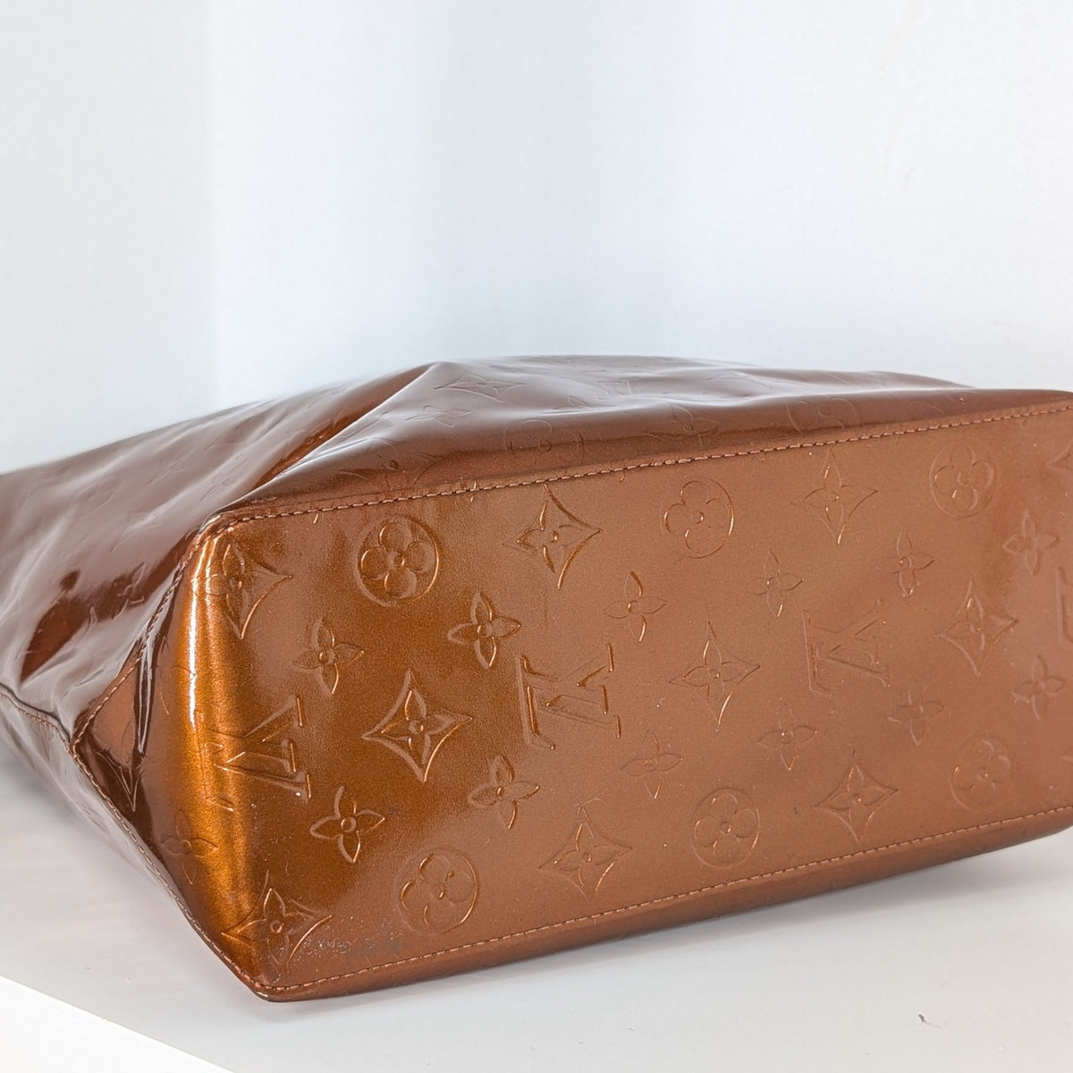 Louis Vuitton Reade MM Monogram Vernis Bronze Vintage