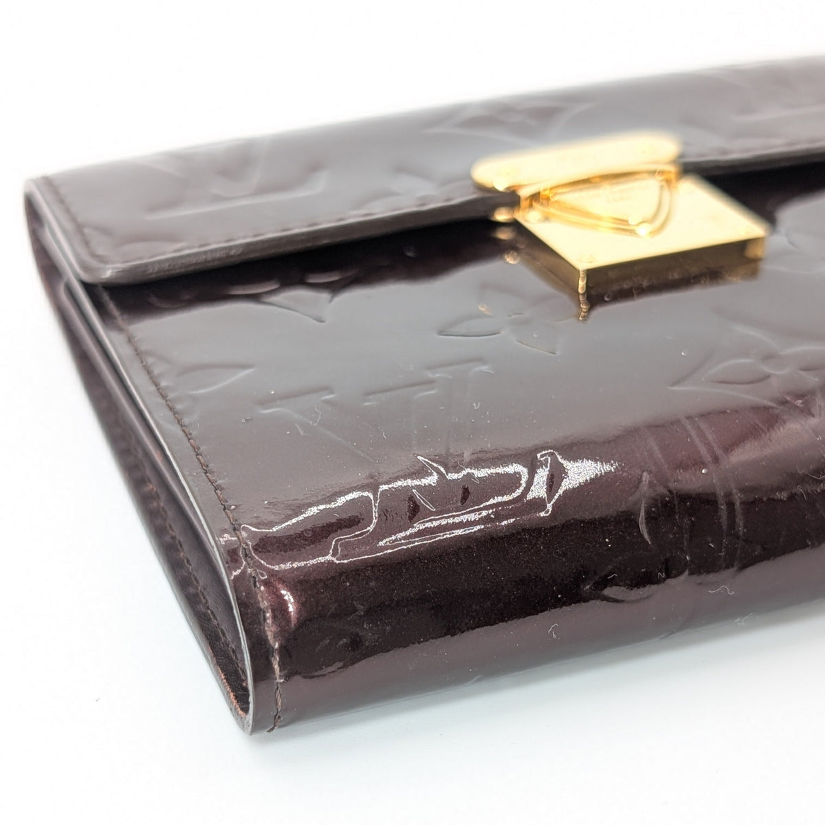 Louis Vuitton Koala Wallet Monogram Vernis Amarante Vintage