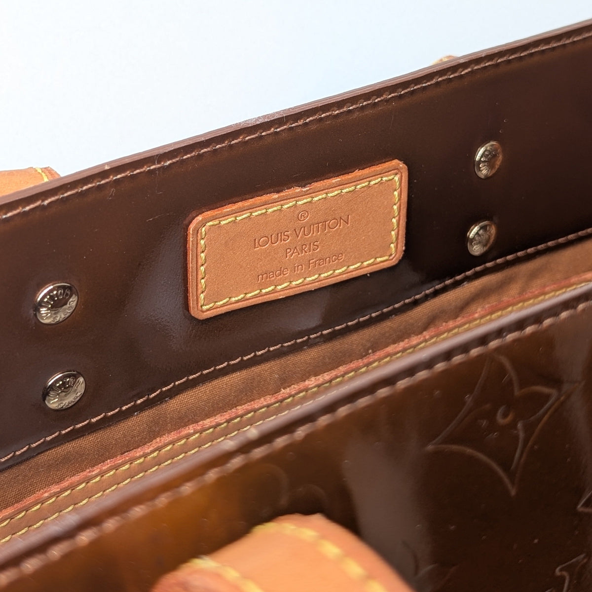 Louis Vuitton Reade MM Monogram Vernis Bronze Vintage