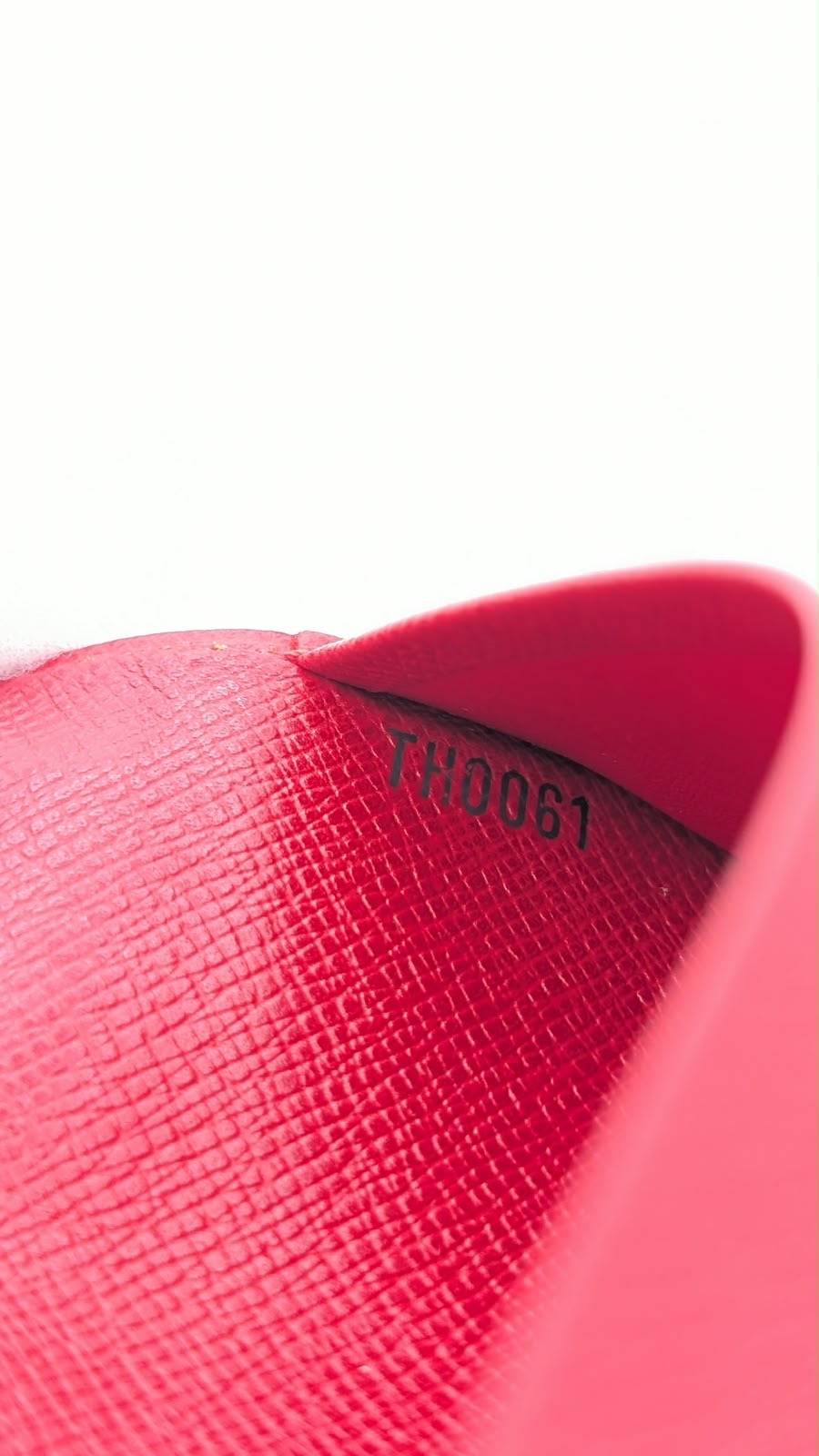 Louis Vuitton Mini Agenda Epi Leder Rot