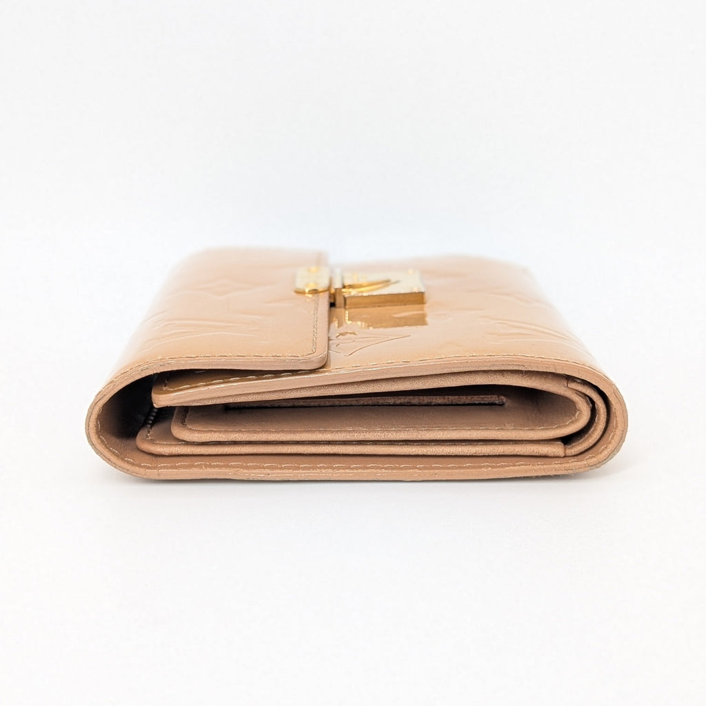 Louis Vuitton Koala Wallet Monogram Vernis Beige