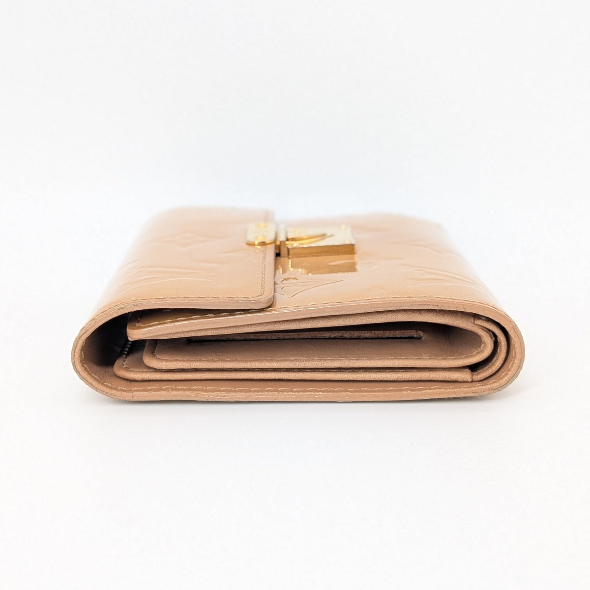 Louis Vuitton Koala Wallet Monogram Vernis Beige