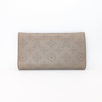 Louis Vuitton Amelia Wallet Mahina Leder Taupe