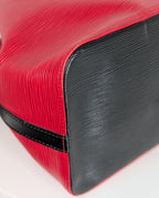 Louis Vuitton Petit Noé Epi Rot Schwarz Vintage