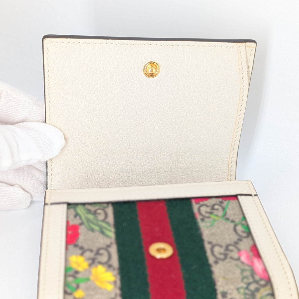 Gucci Ophidia GG Flora Small Wallet mit Box und Staubbeutel