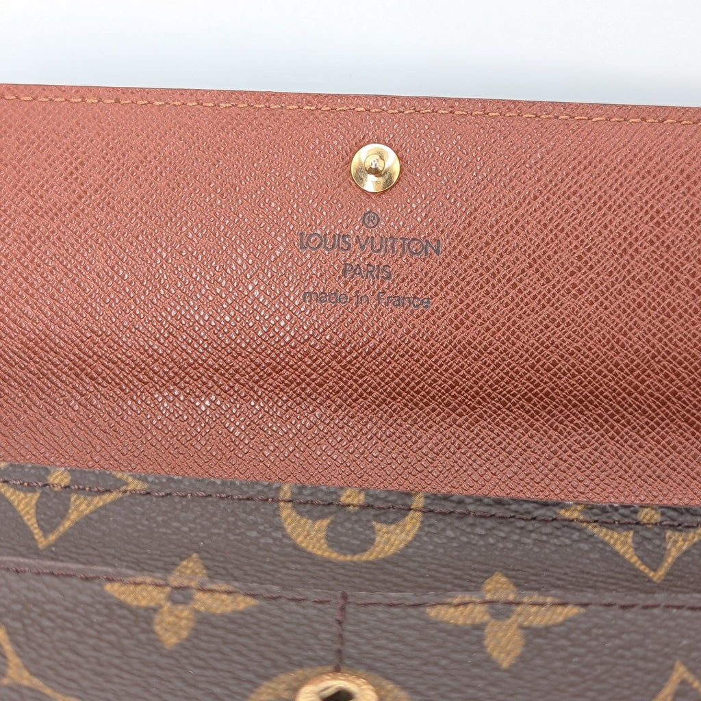 Louis Vuitton Sarah Wallet Monogram Canvas Vintage