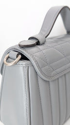 Gucci GG Marmont Monochrome Top Handle Flap Mini Grau