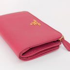 Prada Saffiano Leder Wallet Pink