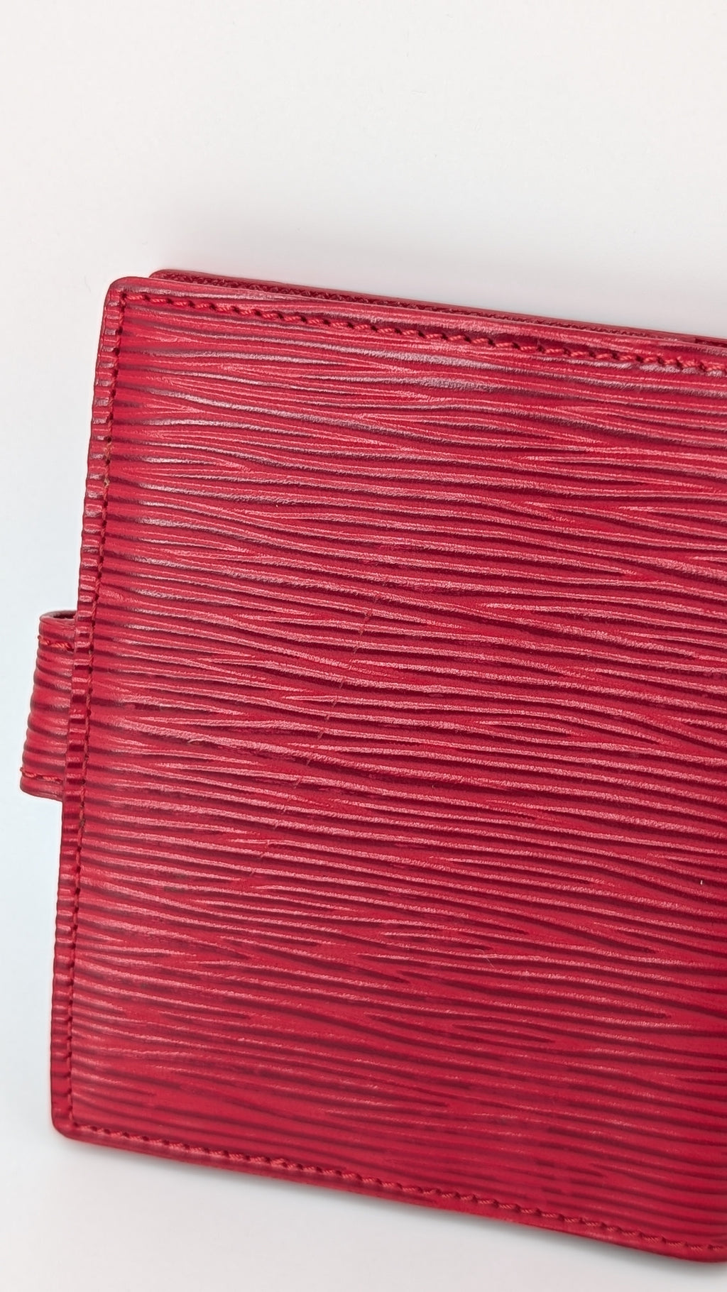 Louis Vuitton Mini Agenda Epi Leder Rot