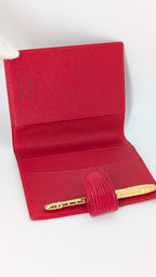 Louis Vuitton Mini Agenda Epi Leder Rot