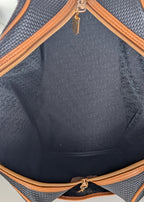 Yves Saint Laurent Vintage Woven Canvas Boston Bag