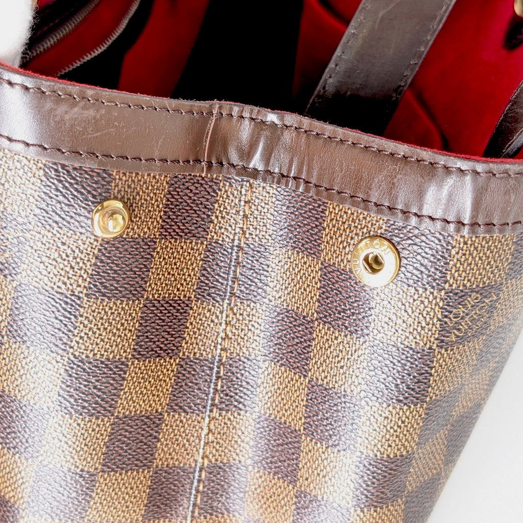 Louis Vuitton Hampstead MM Damier Ebene Tote Bag