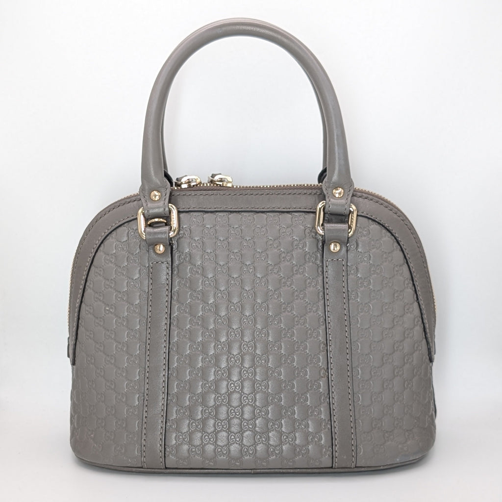 Gucci Microguccissima Mini Dome Bag Grau