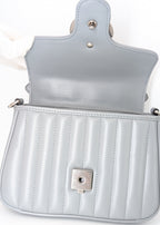 Gucci GG Marmont Monochrome Top Handle Flap Mini Grau