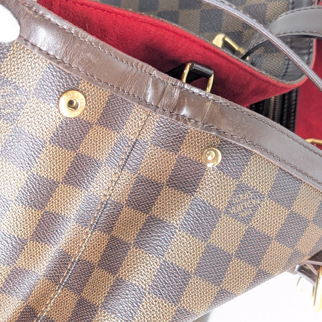 Louis Vuitton Hampstead MM Damier Ebene Tote Bag