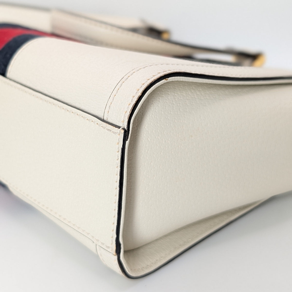 Gucci Ophidia Small Tote Bag Leder Creme