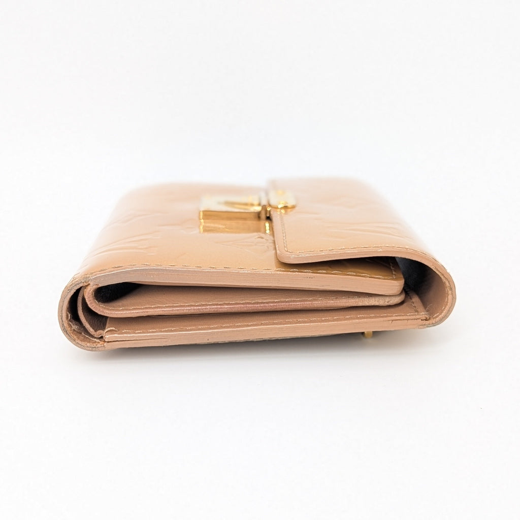 Louis Vuitton Koala Wallet Monogram Vernis Beige
