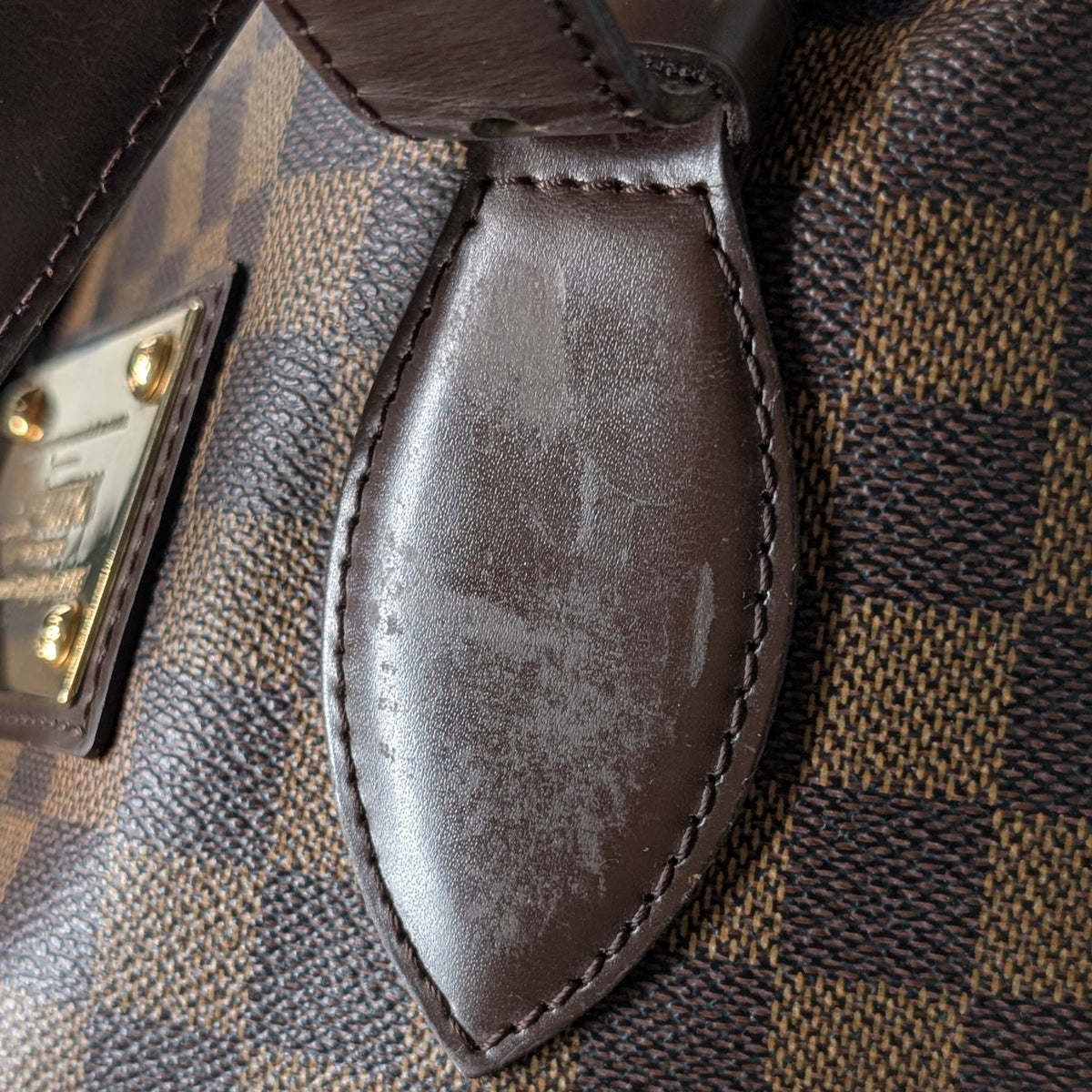 Louis Vuitton Hampstead MM Damier Ebene Tote Bag