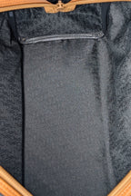 Yves Saint Laurent Vintage Woven Canvas Boston Bag