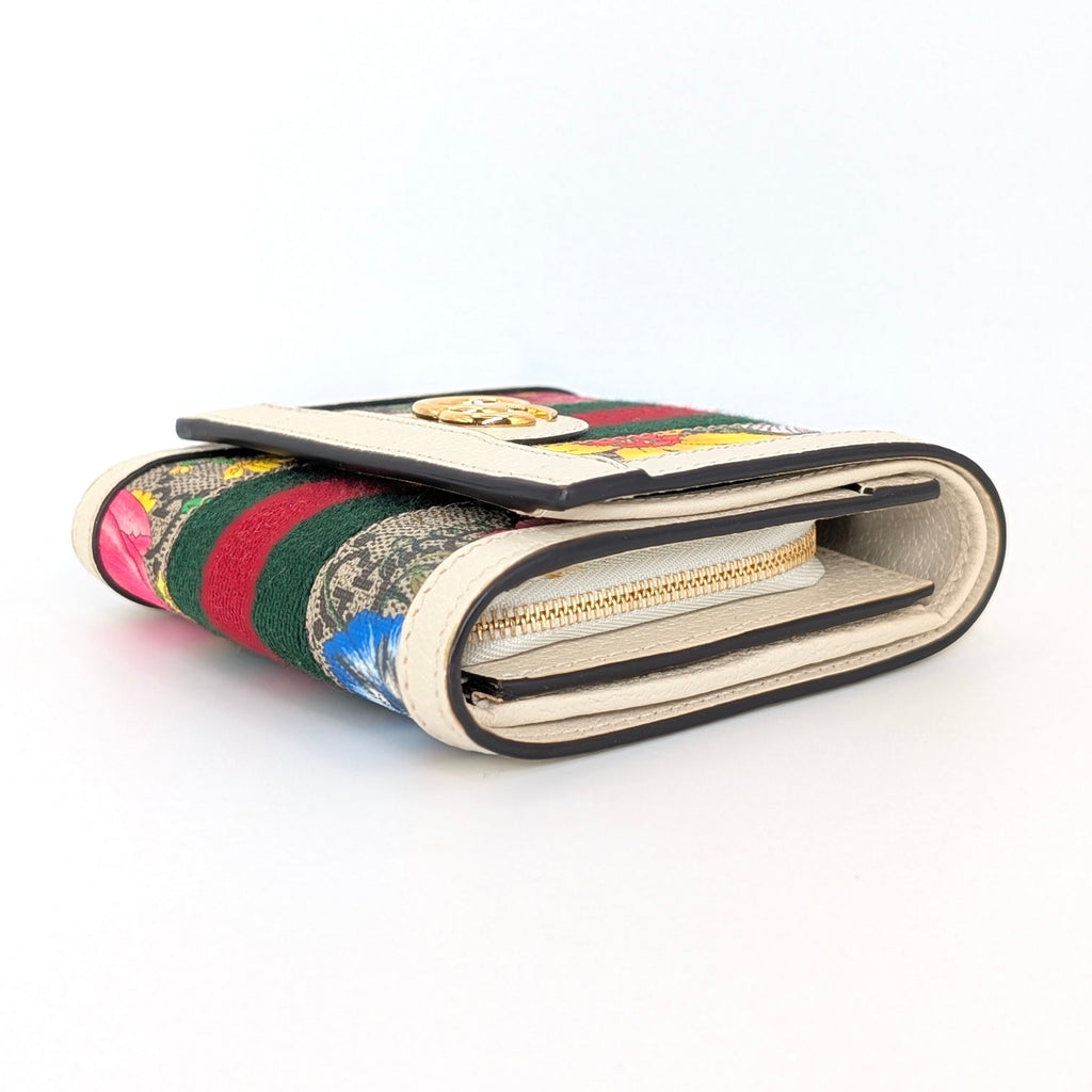 Gucci Ophidia GG Flora Small Wallet mit Box und Staubbeutel