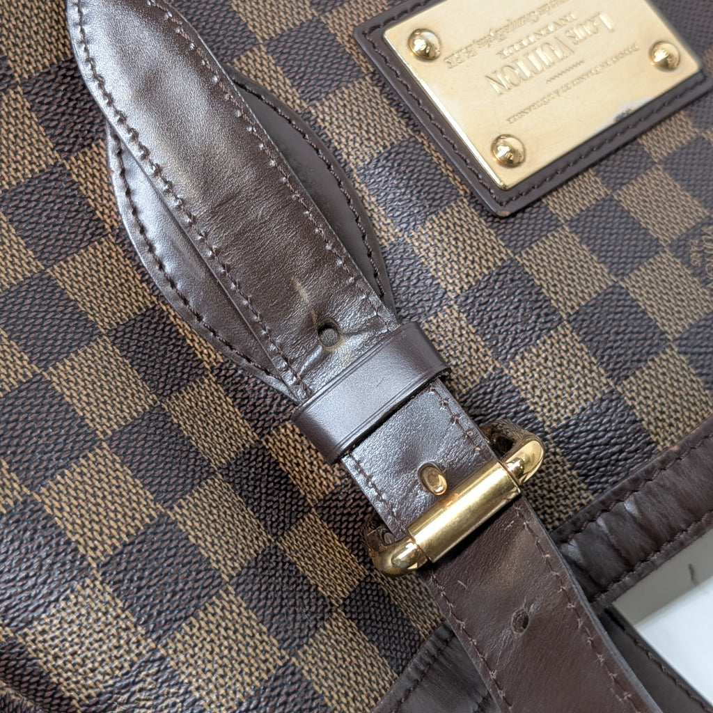 Louis Vuitton Hampstead MM Damier Ebene Tote Bag